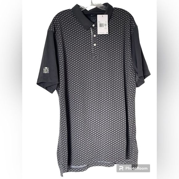 NWT NIKE WORLD SERIES POLO SHIRT 2022, no team, size XXL, two toned gray - Picture 1 of 9